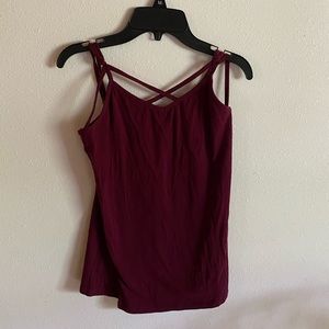 Burgundy Cami Shirt